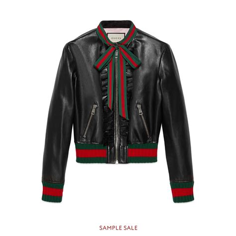 gucci nylon jacket womens|gucci leather jackets for women.